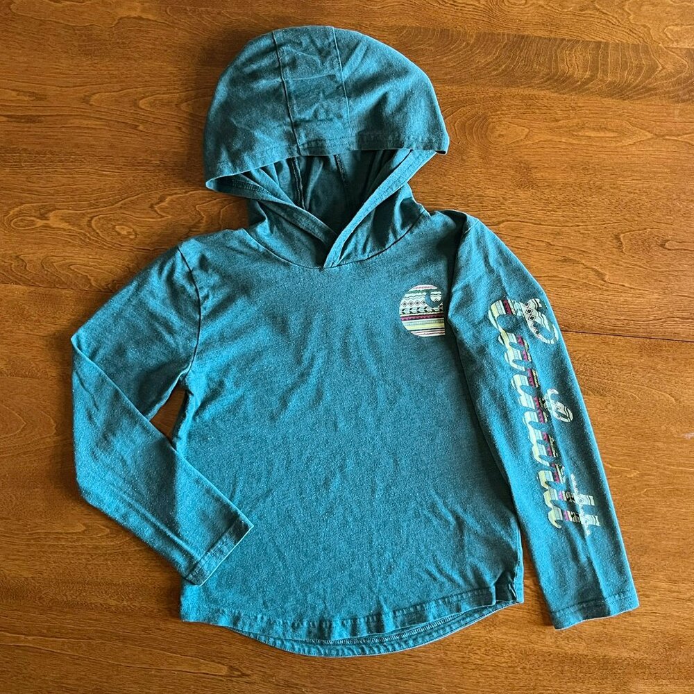 Carhartt turquoise hooded shirt 6